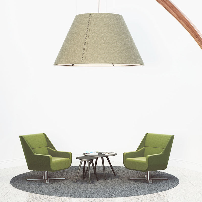 BuzziSpace BuzziShade Acoustic Pendant Disk Light - XL and XXL - Muffle USA LLC