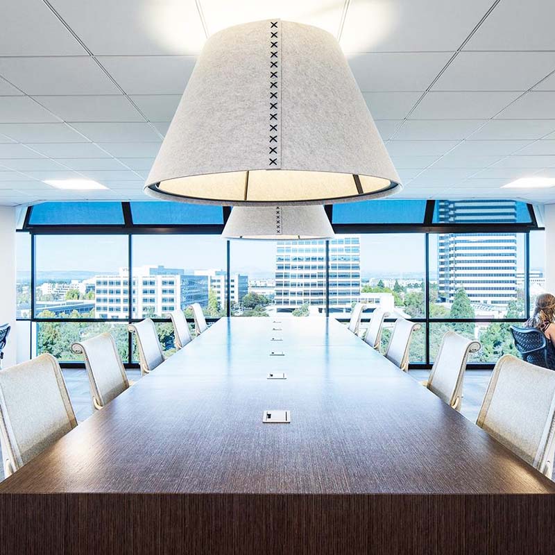 BuzziSpace BuzziShade Acoustic Pendant Light - LED Globe - Muffle USA LLC