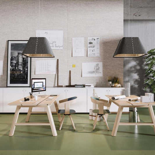 BuzziSpace BuzziShade Acoustic Pendant Light - Square Retrofit - Muffle USA LLC