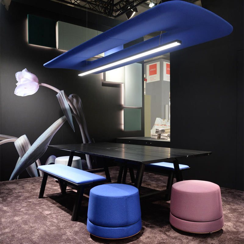 BuzziSpace BuzziZepp Acoustic Ceiling Light - LED Line - Muffle USA LLC