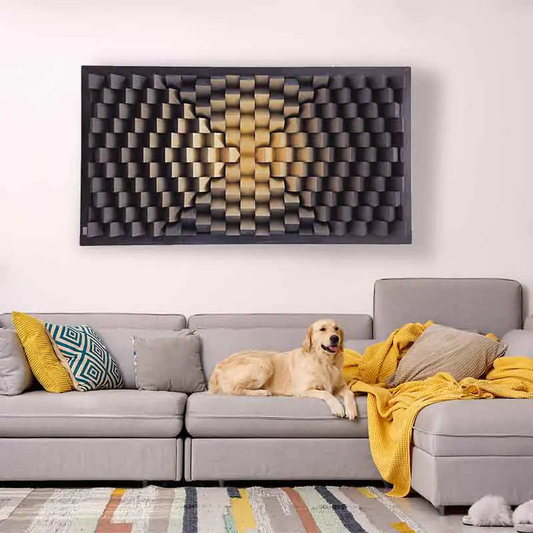 Deska Acoustic Wood Diffuser Panel - Cube - Muffle USA LLC