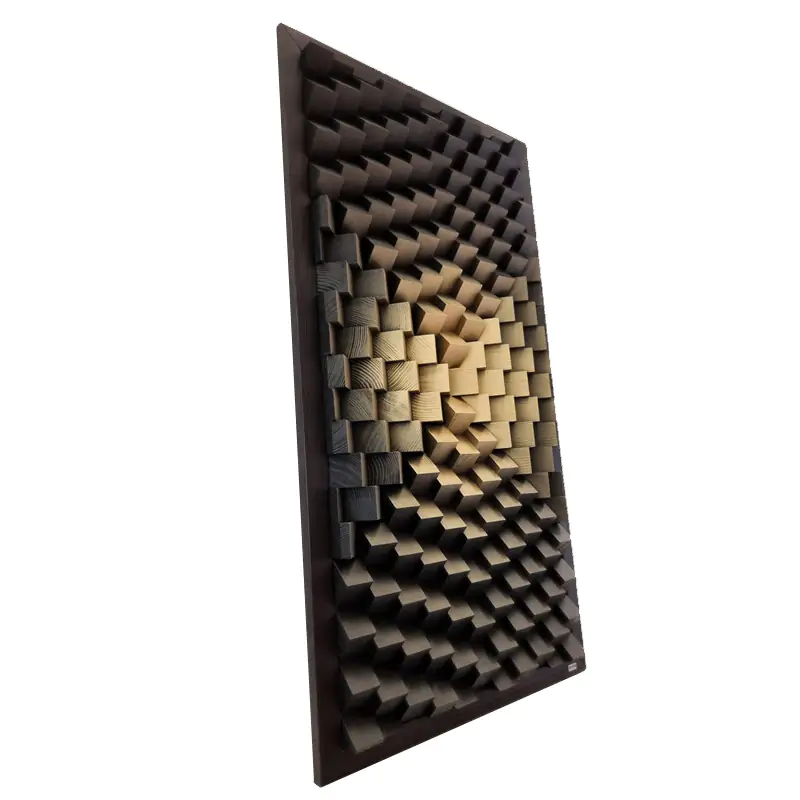 Deska Acoustic Wood Diffuser Panel - Cube - Muffle USA LLC