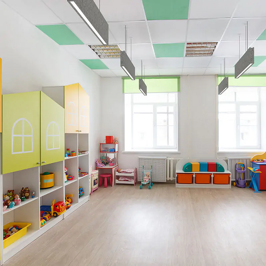 MuffleBox LED Felt Acoustic Ceiling Baffle - Muffle USA LLC