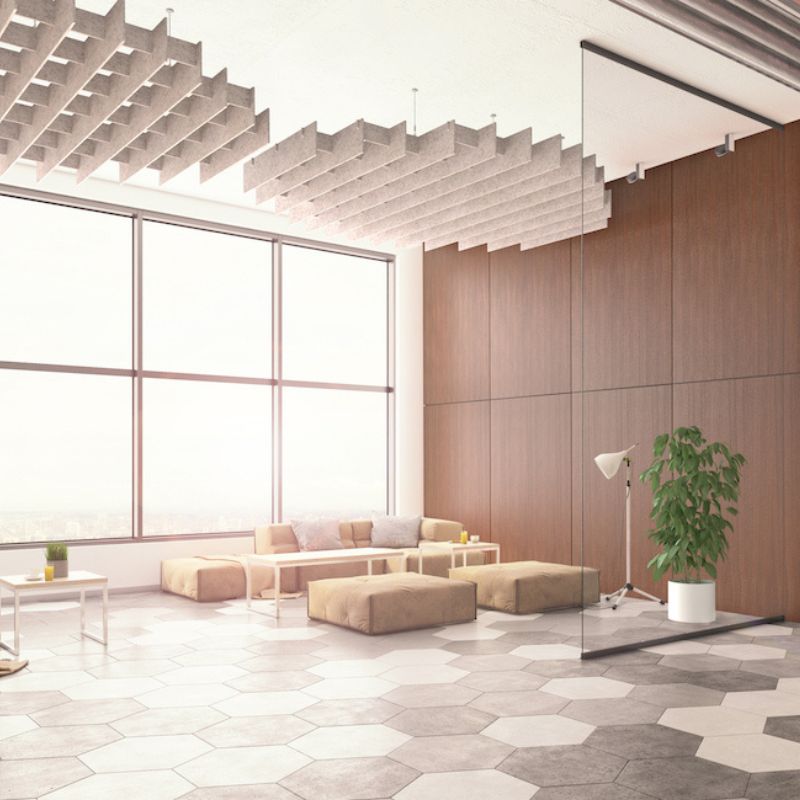 MuffleGrid Felt Acoustic Ceiling Cloud - Muffle USA LLC