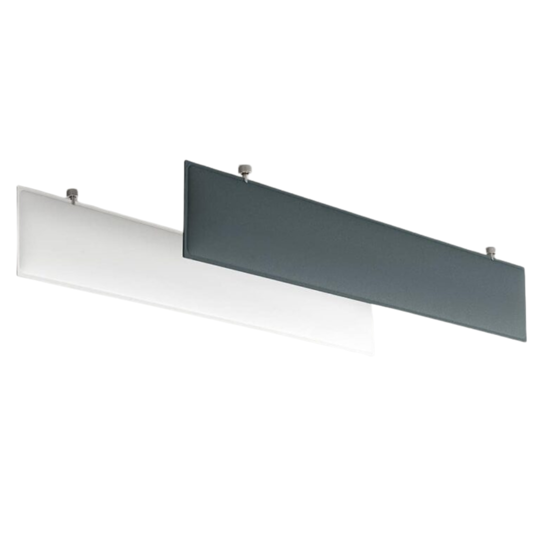 Snowsound | Baffle Direct white & grey upon a white background.