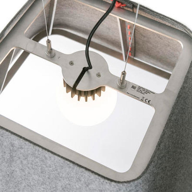 BuzziSpace BuzziShade Acoustic Pendant Light - Square Retrofit - Muffle USA LLC