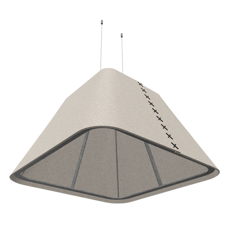 BuzziSpace BuzziShade Acoustic Pendant Light - Square Retrofit - Muffle USA LLC