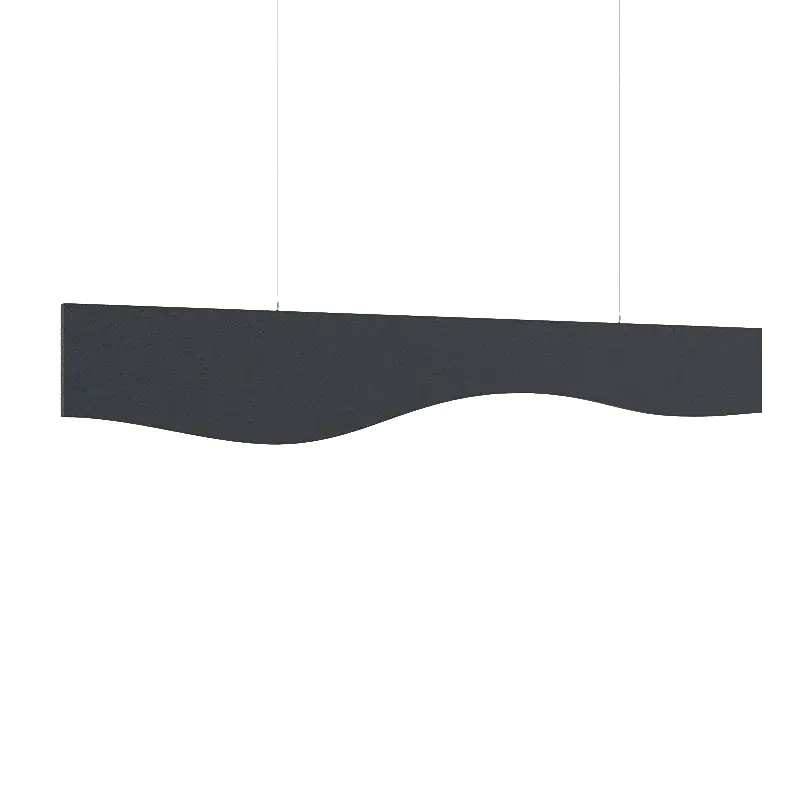 MuffleBaffle Fabric Acoustic Ceiling Baffle - Wave - Muffle USA LLC