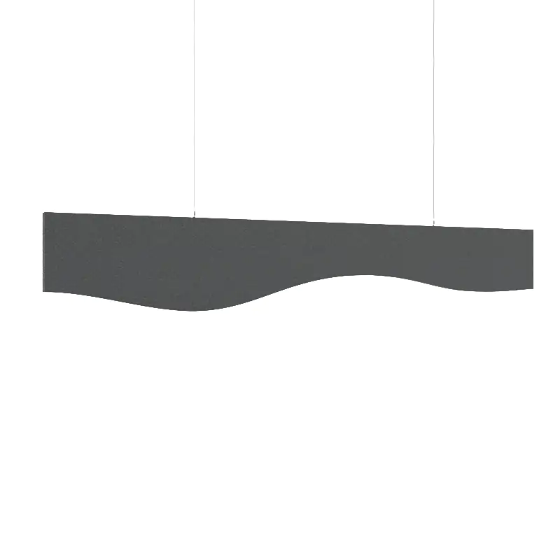 MuffleBaffle Fabric Acoustic Ceiling Baffle - Wave - Muffle USA LLC