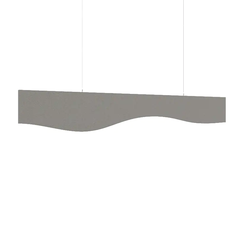MuffleBaffle Fabric Acoustic Ceiling Baffle - Wave - Muffle USA LLC