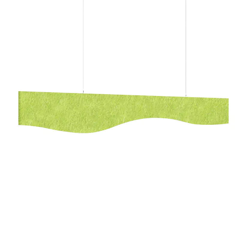  - MuffleBaffle Felt Acoustic Ceiling Baffle - Wave - Muffle USA LLC 