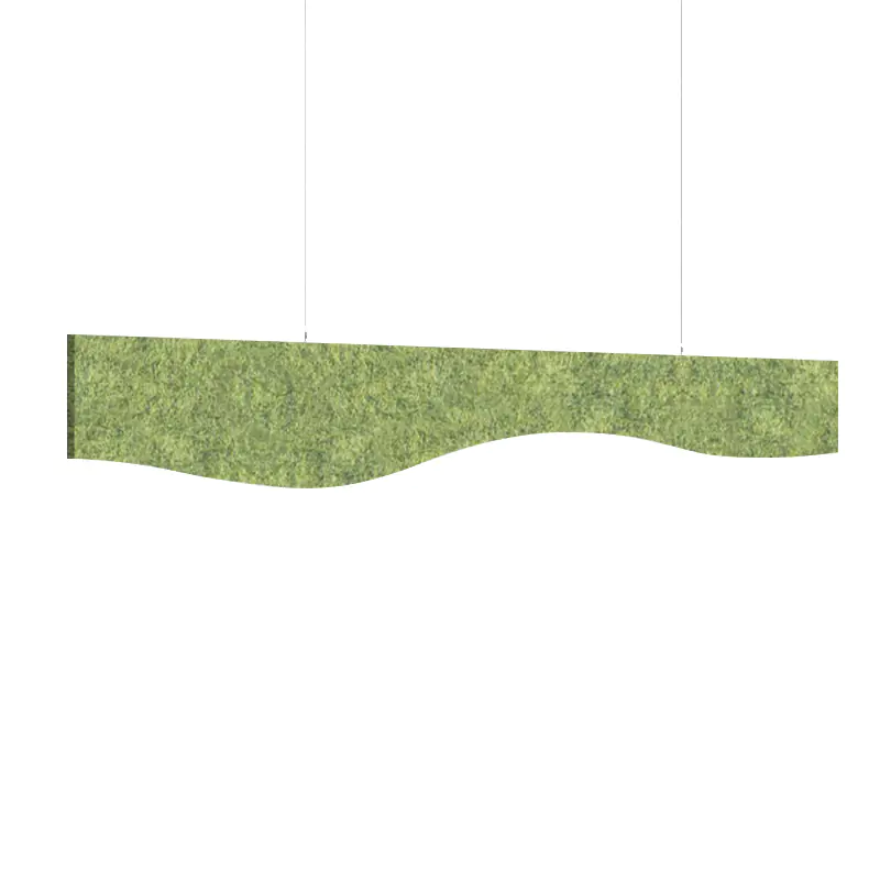  - MuffleBaffle Felt Acoustic Ceiling Baffle - Wave - Muffle USA LLC 