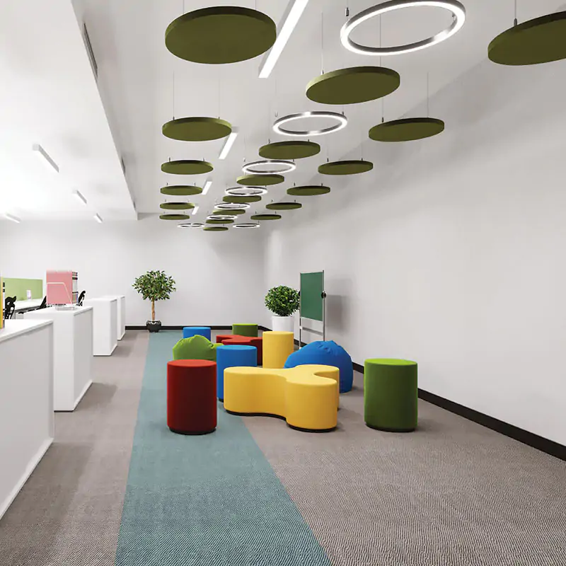  - MuffleCloud Acoustic Ceiling Cloud - Circle - Muffle USA LLC 