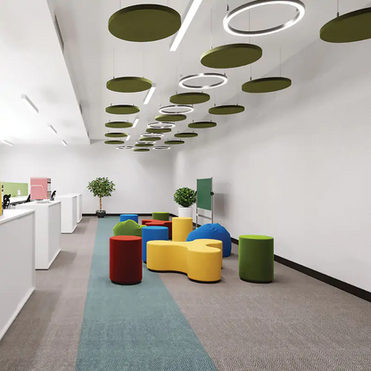  - MuffleCloud Acoustic Ceiling Cloud - Circle - Muffle USA LLC 