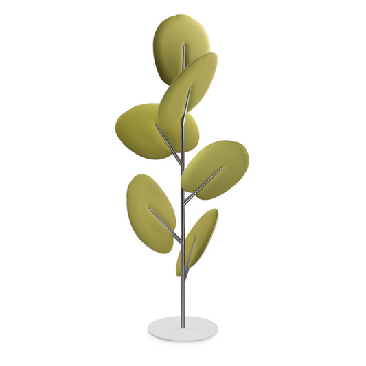 Snowsound | Botanica Totem in green upon a white background. 